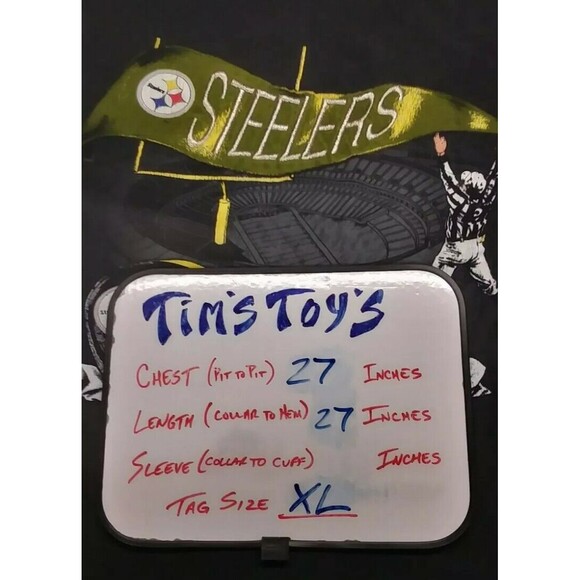 VTG Pittsburgh Steelers Three Rivers Stadium TShirt by Nutmeg Size XL USA Made - Picture 7 of 9